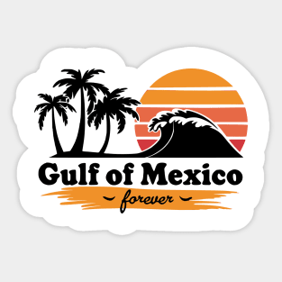 Gulf-of-Mexico-Retro-Vintage-Beach Sticker